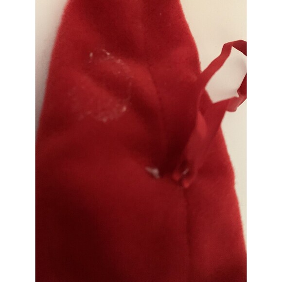 Vintage Christmas Stocking Duck Santa Hat Well Made Toy Happiness Aid 1980s - Picture 12 of 12